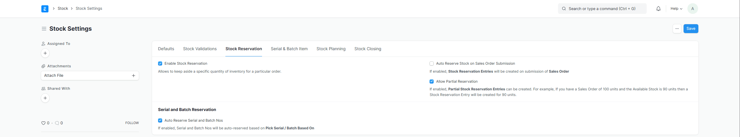 stock-settings