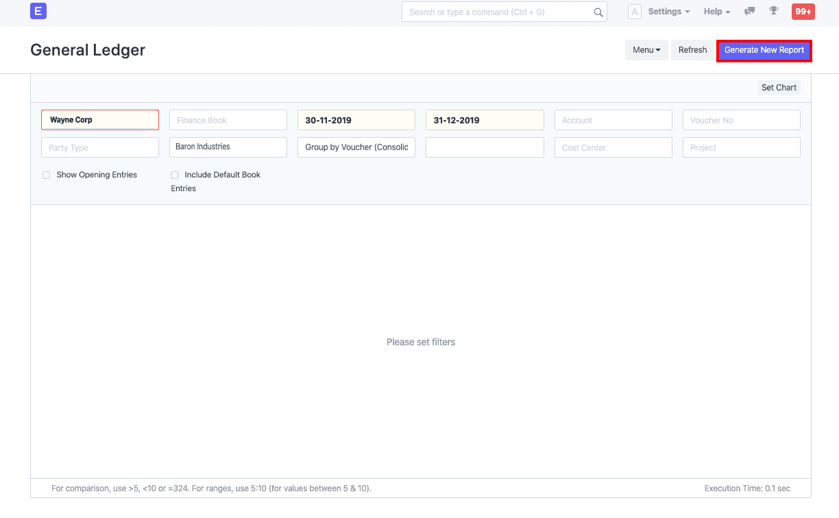 Generate Prepared Report